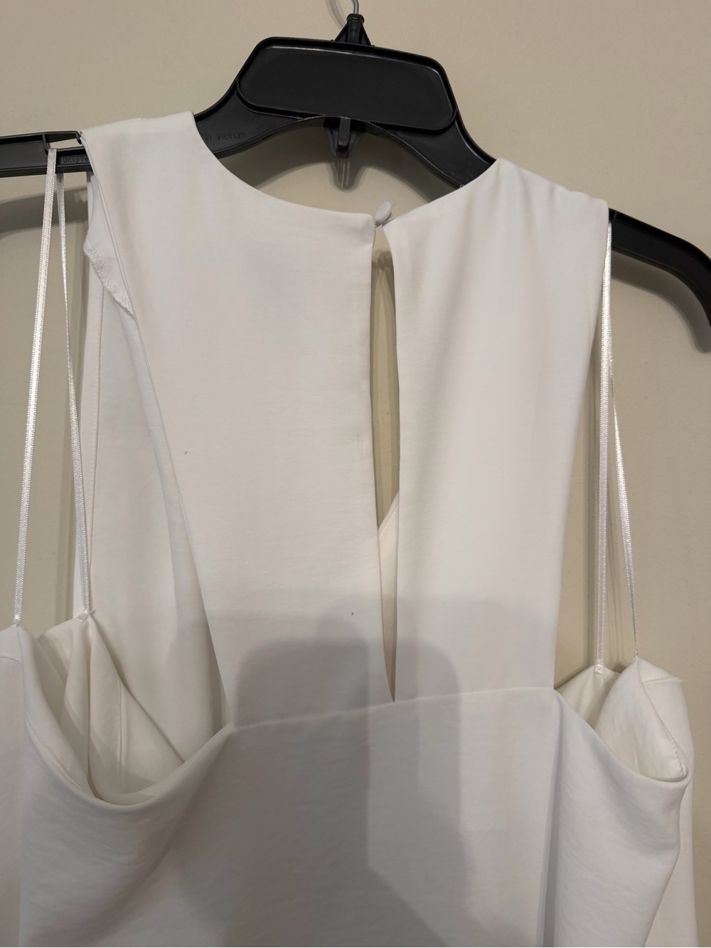 Express White Asymmetric Draped blouse - Picture 2 of 7
